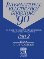 International Electronics Directory '90: The Guide to European Manufacturers, Agents and Applications