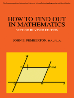 How to Find Out in Mathematics: A Guide to Sources of Information