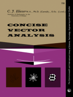 Concise Vector Analysis: The Commonwealth and International Library of Science, Technology, Engineering and Liberal Studies: Mathematics Division