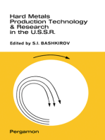 Hard Metals Production Technology and Research in the U.S.S.R.