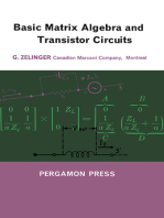 Basic Matrix Algebra and Transistor Circuits