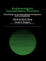 Radioecological Concentration Processes: Proceedings of an International Symposium Held in Stockholm, 25–29 April, 1966