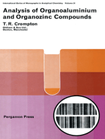 Analysis of Organoaluminium and Organozinc Compounds: International Series of Monographs in Analytical Chemistry