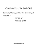 Communism in Europe: Continuity, Change, and the Sino-Soviet Dispute