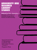 University and Research Library Studies: Some Contributions from the University of Sheffield Postgraduate School of Librarianship and Information Science