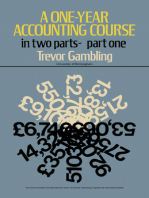 A One-Year Accounting Course: Part 1