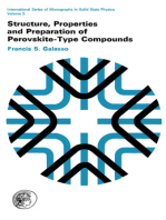 Structure, Properties and Preparation of Perovskite-Type Compounds: International Series of Monographs in Solid State Physics