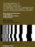 Mental Retardation: Some Recent Developments in the Study of Causes and Social Effects of This Problem