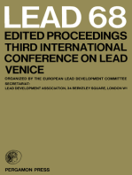 Lead 68: Edited Proceedings, Third International Conference on Lead, Venice