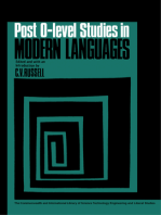 Post-O-Level Studies in Modern Languages: Language Division