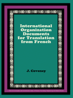 International Organization Documents for Translation from French: The Commonwealth and International Library: Pergamon Oxford French Series