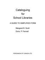 Cataloguing for School Libraries: A Guide to Simplified Form