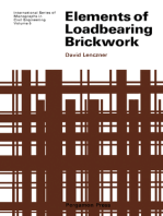 Elements of Loadbearing Brickwork: International Series of Monographs in Civil Engineering