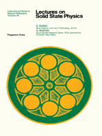 Lectures on Solid State Physics: International Series in Natural Philosophy
