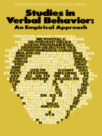 Studies in Verbal Behavior: An Empirical Approach