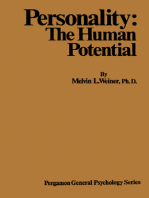 Personality: The Human Potential: Pergamon General Psychology Series