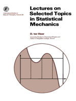 Lectures on Selected Topics in Statistical Mechanics: International Series in Natural Philosophy