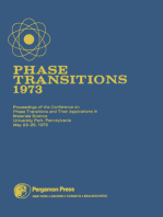 Phase Transitions - 1973: Proceedings of the Conference on Phase Transitions and Their Applications in Materials Science, University Park, Pennsylvania, May 23-25, 1973