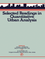 Selected Reading in Quantitative Urban Analysis: Pergamon International Library of Science, Techonology, Engineering and Social Studies