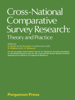 Cross-National Comparative Survey Research: Theory and Practice