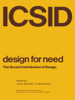 Design for Need, The Social Contribution of Design: An anthology of papers presented to the Symposium at the Royal College of Art, London, April 1976