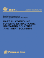 Compound Forming Extractants, Solvating Solvents and Inert Solvents: Iupac Chemical Data Series