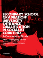 Secondary School Graduation: University Entrance Qualification in Socialist Countries: A Comparative Study