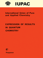 Expression of Results in Quantum Chemistry: Physical Chemistry Division: Commission on Physicochemical Symbols, Terminology and Units