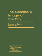 The Criminal's Image of the City: Pergamon Policy Studies on Crime and Justice