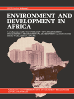Environment and Development in Africa: UNEP Studies