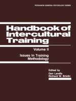 Handbook of Intercultural Training: Issues in Training Methodology