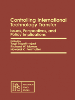 Controlling International Technology Transfer: Issues, Perspectives, and Policy Implications