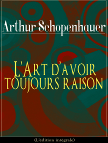 L Art D Avoir Toujours Raison L Edition Integrale De Arthur Schopenhauer Livre Electronique Scribd