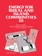 Energy for Rural and Island Communities III: Proceedings of the Third International Conference Held at Inverness, Scotland, September 1983