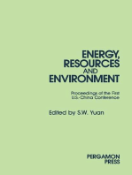 Energy, Resources and Environment: Papers Presented at the First U.S.-China Conference on Energy, Resources and Environment, 7-12 November 1982, Beijing, China