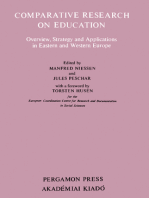 Comparative Research on Education: Overview, Strategy and Applications in Eastern and Western Europe