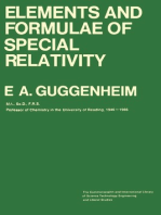 Elements and Formulae of Special Relativity: The Commonwealth and International Library: Physics Division