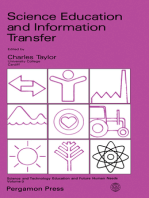Science Education and Information Transfer: Science and Technology Education and Future Human Needs