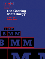 Die Casting Metallurgy: Butterworths Monographs in Materials