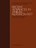 Recent Advances in Animal Nutrition – 1977: Studies in the Agricultural and Food Sciences