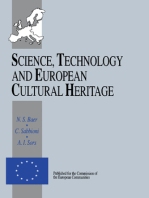 Science, Technology and European Cultural Heritage: Proceedings of the European Symposium, Bologna, Italy, 13-16 June 1989