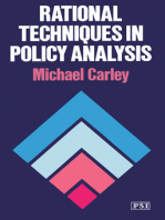Rational Techniques in Policy Analysis: Policy Studies Institute