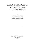 Design Principles of Metal-Cutting Machine Tools
