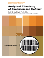 Analytical Chemistry of Zirconium and Hafnium