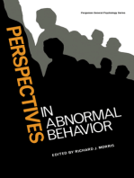 Perspectives in Abnormal Behavior: Pergamon General Psychology Series