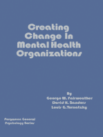 Creating Change in Mental Health Organizations
