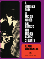 A Reference Book of English Words and Phrases for Foreign Science Students: Pergamon International Library of Science, Technology, Engineering and Social Studies