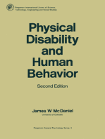 Physical Disability and Human Behavior: Pergamon General Psychology Series
