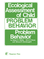 Ecological Assessment of Child Problem Behavior: A Clinical Package for Home, School, and Institutional Settings: Pergamon General Psychology Series