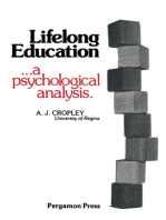 Lifelong Education: A Psychological Analysis